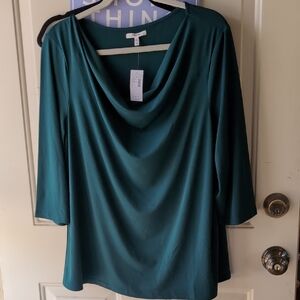 Maurices Green Cowl Neck Blouse